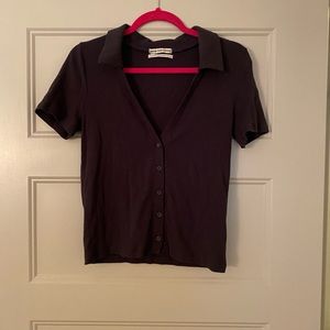 Urban Outfitters Button Down Crop Top